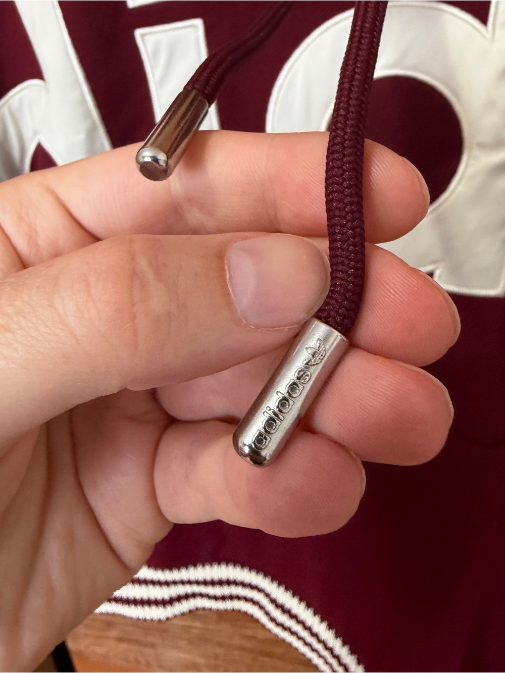 Adidas Men’s Maroon Logo Hoodie - Picture 4 of 7